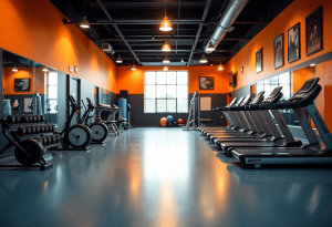 A pristine Pennsylvania gym after Professional Gym Cleaning Services, featuring clean gym equipment, polished floors, and a hygienic, organized space.